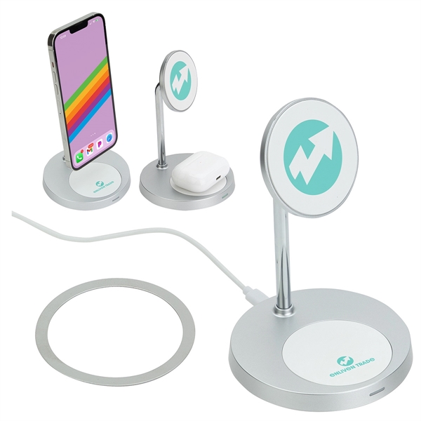 MagPort Magnetic Wireless Charging Stand with Additional 5W