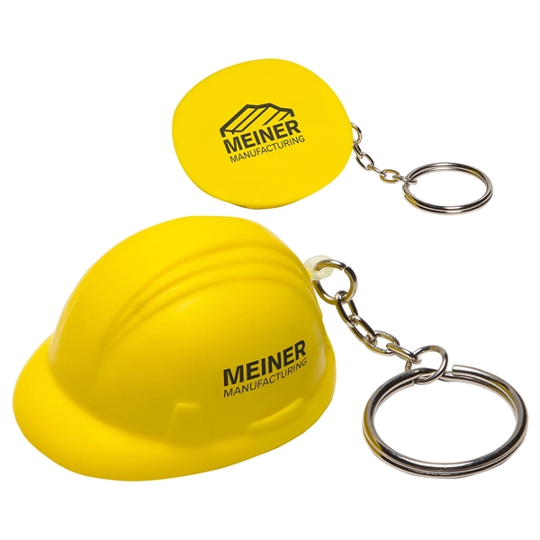 Hard Hat Key Chain Stress Reliever