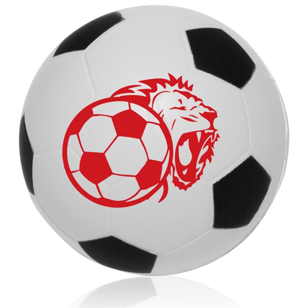 Soccer Ball shaped Stress Reliever w/ Custom Logo