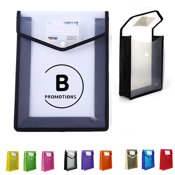 Expandable Envelopes Plastic Document Folder With Button