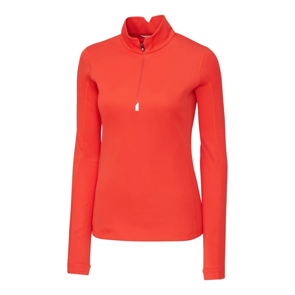 Cutter & Buck Traverse Stretch Eco Quarter Zip Womens Pul...