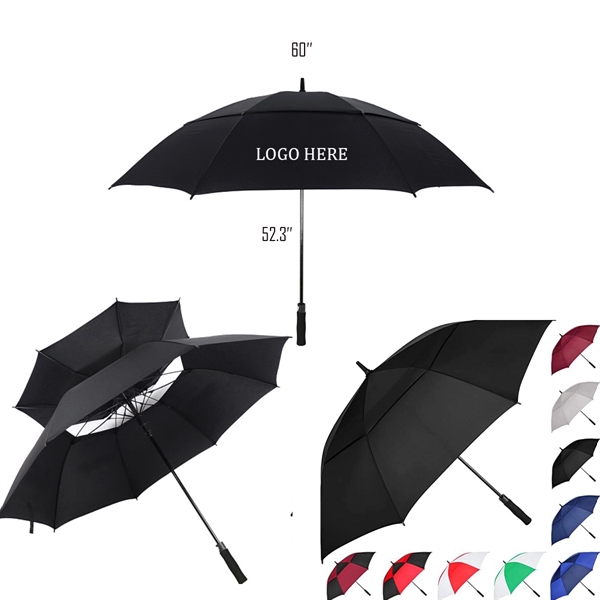 Auto Open EVA Handle Silver Coating Promotion Golf Umbrella