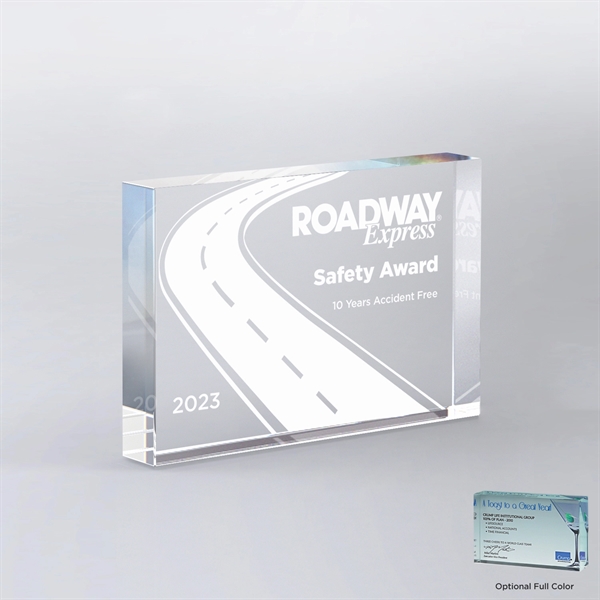 Freestanding Acrylic Block Award