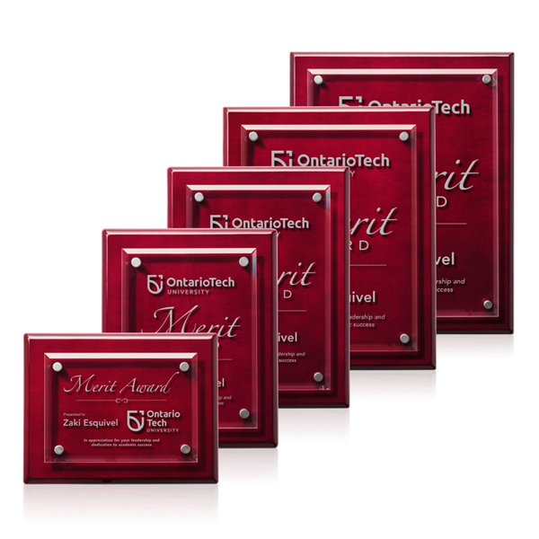 Caledon Plaque - Rosewood/Silver