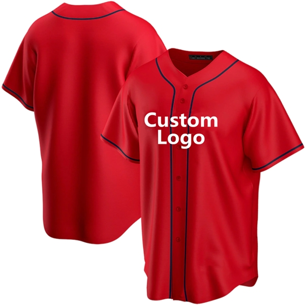 Wholesale Red Baseball Uniforms Customized Blank Jersey