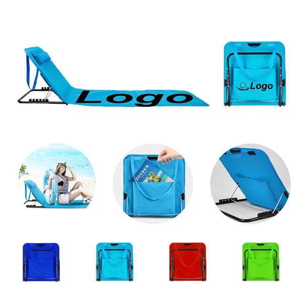 Portable Picnic Beach Mat with adjustable Reclining Back
