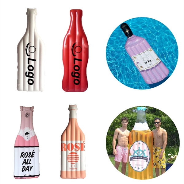 Inflatable Wine Cola Champagne Beer Bottle Pool Float Toy