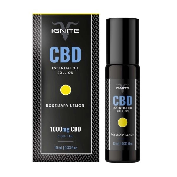 CBD Roll-On - Recharge - Rosemary Lemon 1000 mg CBD