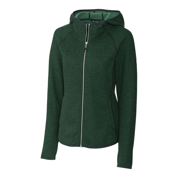 Cutter & Buck Mainsail Sweater-Knit Womens Full Zip Hoode...