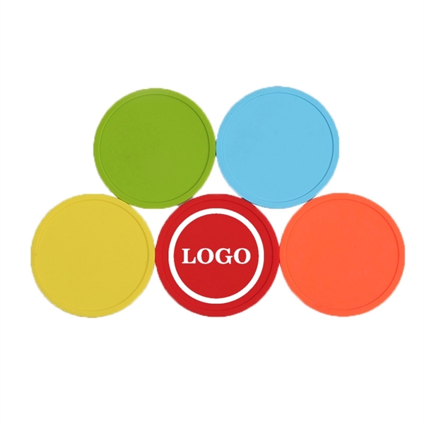 Custom logo Silicone coaster