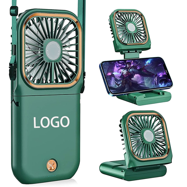 Portable Handheld Necklace Fan