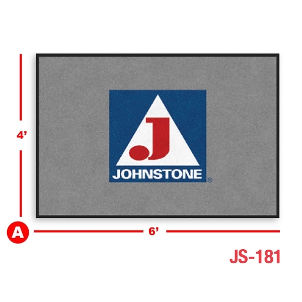 Floor Mat - 6W x 4H Grey Indoor
