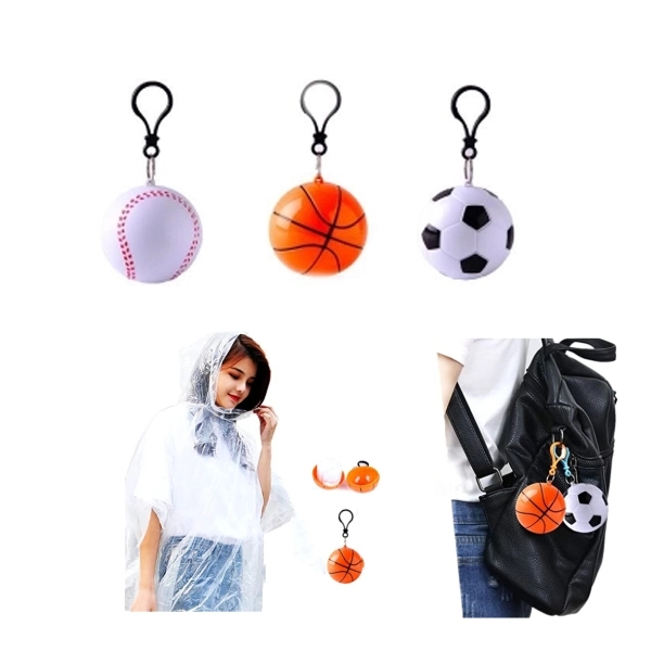 Ball Poncho Raincoat Kids Adult