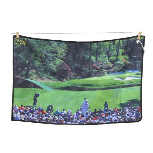 Full Color Microfiber Golf Towel w/Grommet & Hook