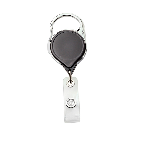 Carabiner Badge Reel with Strap and Clip