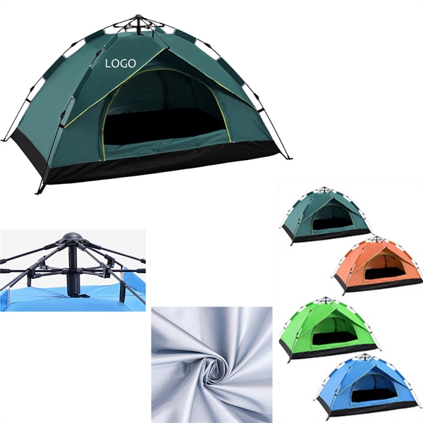 3 Person Foldable Camping Tent w/ Custom Imprint