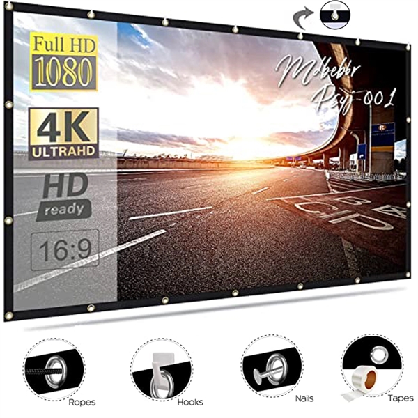 120" Portable Folding Soft Projector Screen
