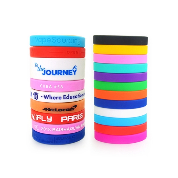 Silkscreen Silicone Wristbands