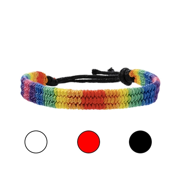 Rainbow Braided Bracelet