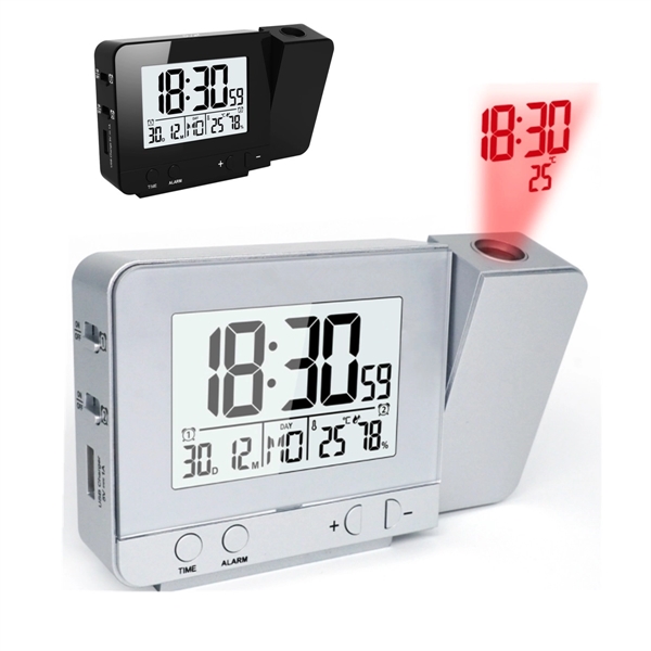 Projection Alarm Clock With Weather Station