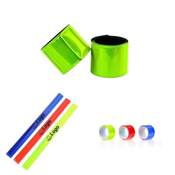 Sport Reflective Slap Bands Snap Outdoor Reflector Strips