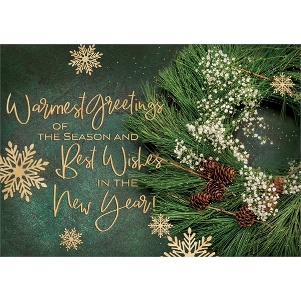 Evergreen Greetings Holiday Cards