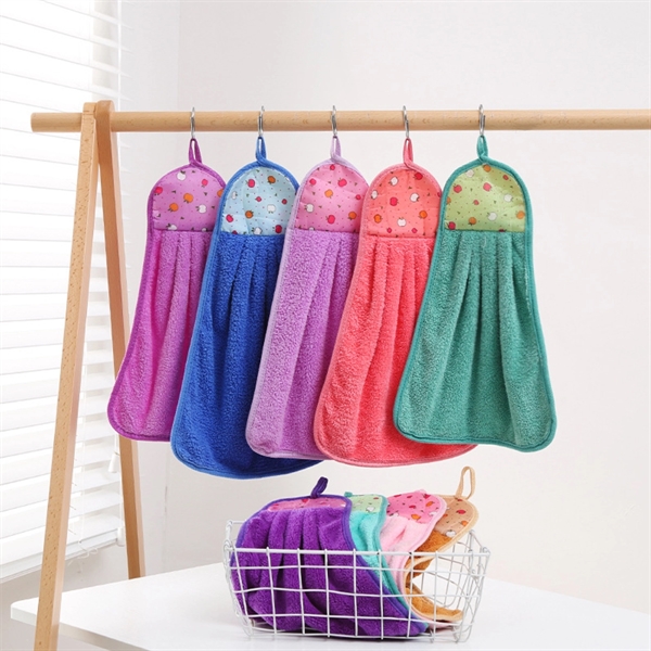 Coral Wool Hand Towel