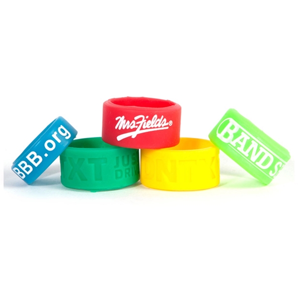 1/2" Silk Screened Silicone Rings