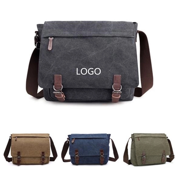 Vintage Canvas Messenger Bag