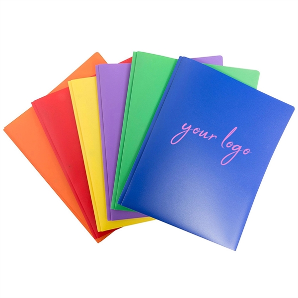 Poly 2 Pocket Presentation Folders 3 Prongs Assorted Colors 