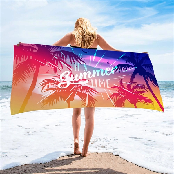king Size Sublimation Microfiber Carton Beach Towel