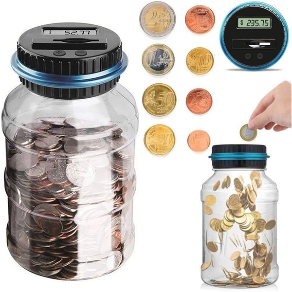 Digital Counting Money Jar With Lock