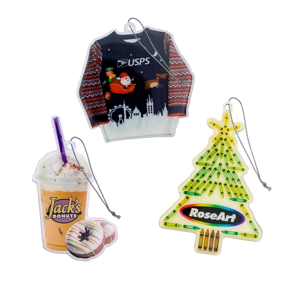 Custom Holiday Ornament Full Color Litho