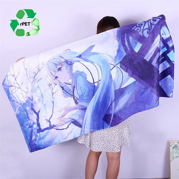 Ecofriendly Sublimated Microfiber Sand Proof Beach Towel