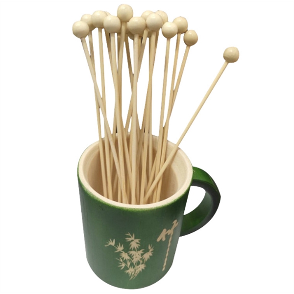 Round wooden coffee stick
