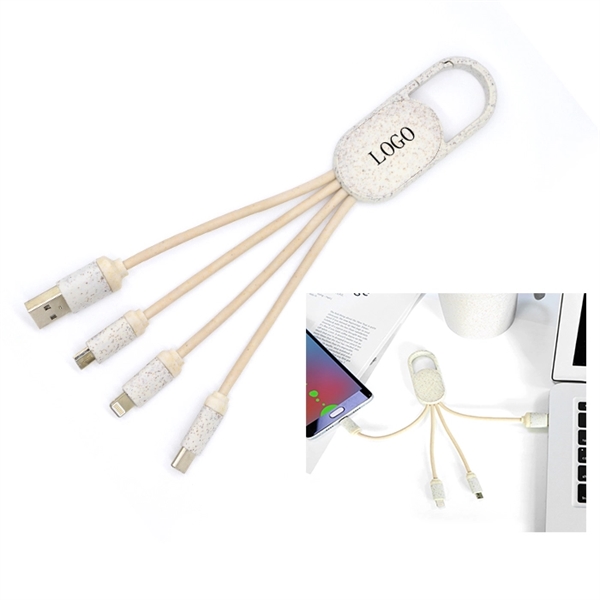 Wheat Straw 3-in-1 Charging Cable