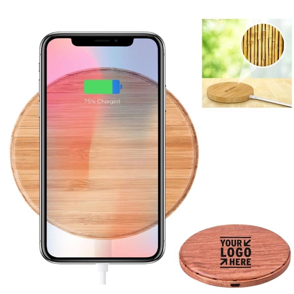 Bamboo Wood Wireless Charger