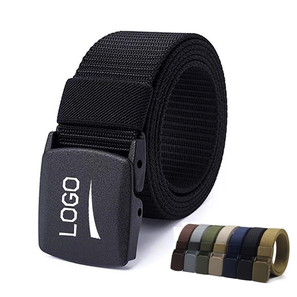Nylon Military Tactical Belt With Plastic Buckle