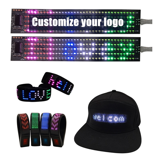 12 x 48 pixel LED display with flashing