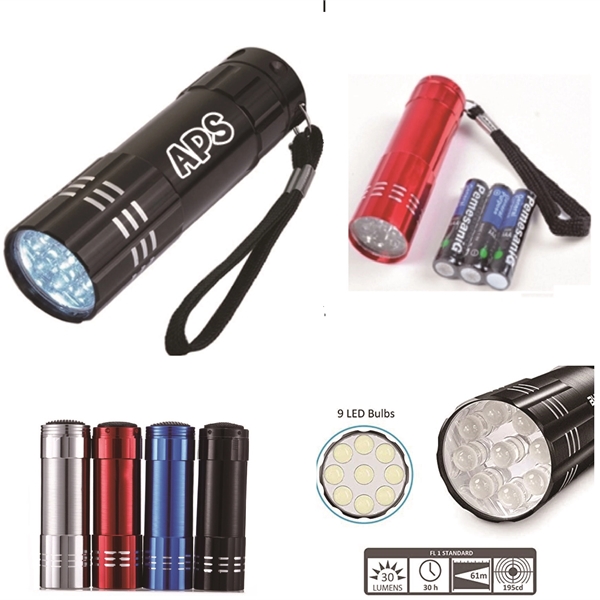 9 LED lashlight in a strap