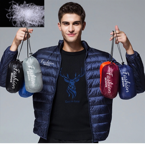Men's Lightweight Water-Resistant Packable Puffer Jacket