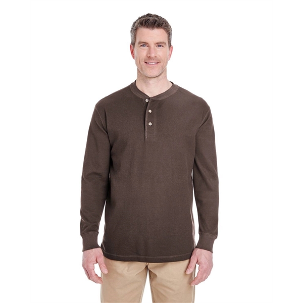 UltraClub® Adult Mini Thermal Henley