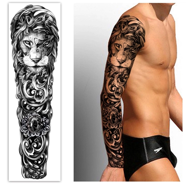 Waterproof Temporary Arm Tattoo Stickers 22.83" X 7.1"