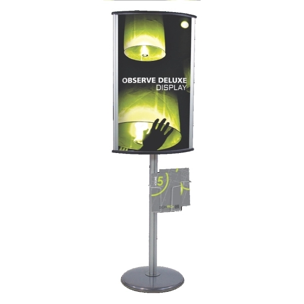 Observe Deluxe Sign Stand with PVC graphic & lit pocket