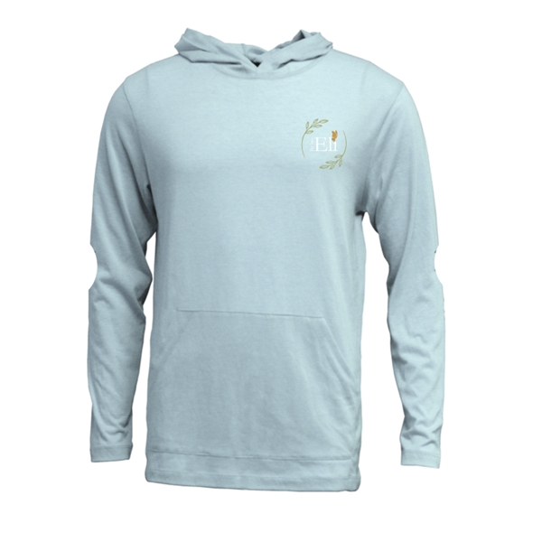 Eli Adult Soft-Tek Blend Long Sleeve Hoodie T-Shirt