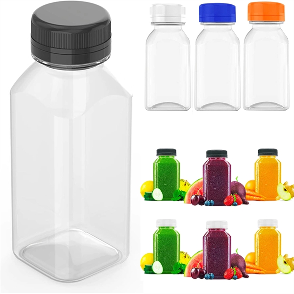 4oz Plastic Juice Bottles with Lids
