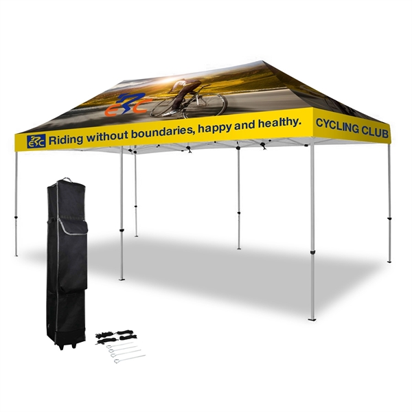 10' X 20'  Pop Up Tent W/ Full Color Canopy