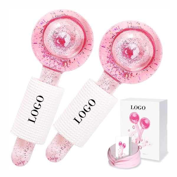 Best Seller-Cool Roller Ball Ice Facial Massager 2pcs
