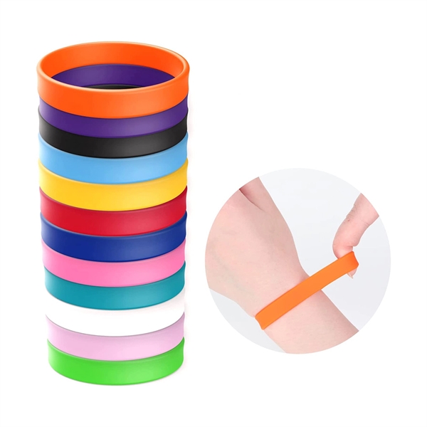 1/2" Screen Printed Silicone Bracelet