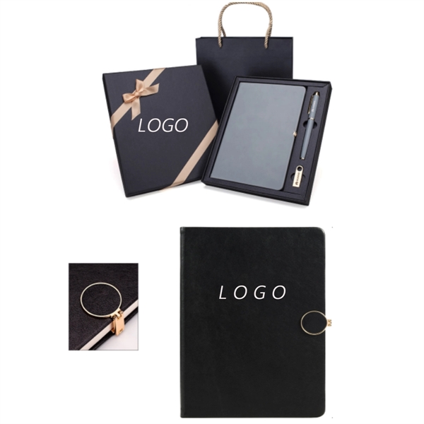 Leather Notebook Set w/ Custom Imprint